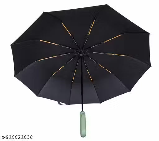Premium Automatic Folding Umbrella for Men & Women | 105 cm Large Canopy | Windproof 10 Ribs | UV & Rain Protection | Lightweight 470g | Travel Friendly Compact Umbrella