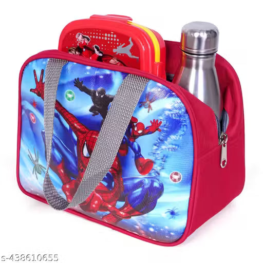 Spiderman bag 30 Liter 16 ×12inch Pre-School 31cm For Nursery (LKG/UKG/1st std) Waterproof School Bag with Free lunch bag