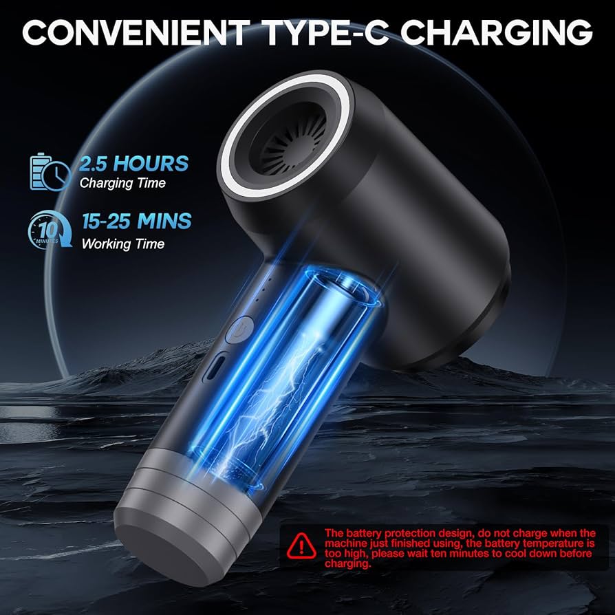 High Powerr Car Vacuum Cleaner | Portable Handheld Vacuum |USB Rechargeable