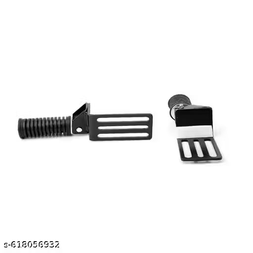 Scooter Footrest - Both Side Mount Foot Pegs for Electric & Petrol Scooters Foot Rest (Black)
