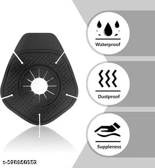 SPERROW (PACK OF 2) Car Wiper Hole Protector Pad | Car Wiper Dust Front Cover Car Wiper Protector (Black)