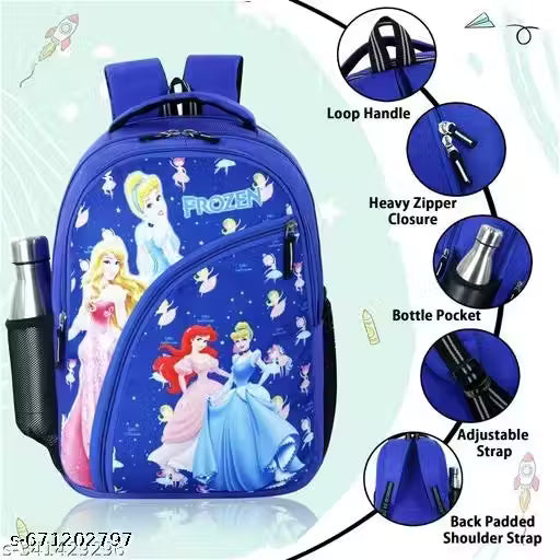 Unisex Kids 22L Cartoon Best Stylish Lightweight Waterproof Casual Picnic Tuition School Bag Backpack for Children Boys And Girls For (3 to 11 Yrs)