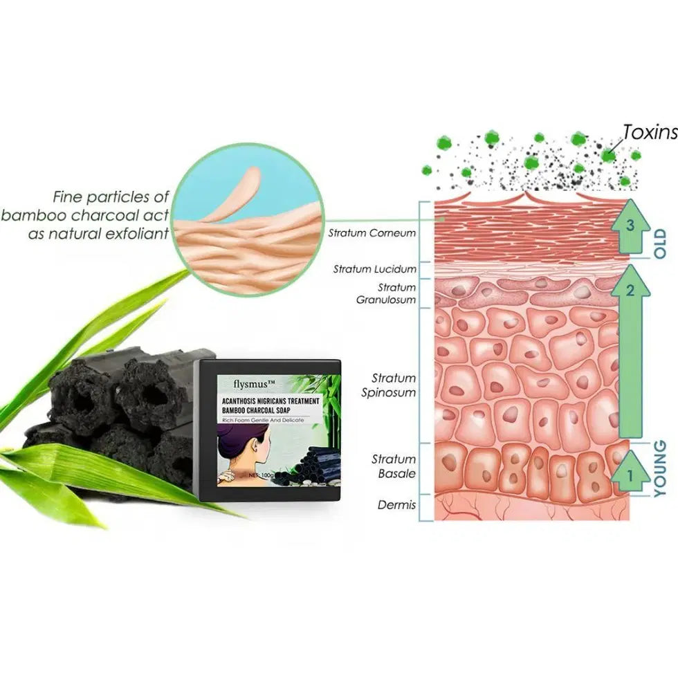 Acanthosis Nigricans Treatment Bamboo Charcoal Soap 100g