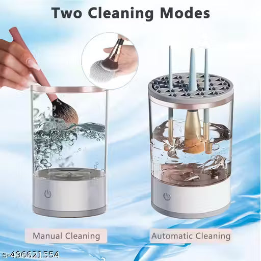 Electric Makeup Brush Cleaner, Makeup Brush Cleaner Machine with Brush Clean Mat, Automatic Cosmetic Brush Cleaner Makeup Brush Tools for All Size Beauty Makeup Brushes Set