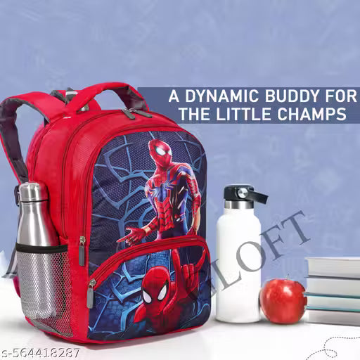 Unisex Kid's 22L Cartoon School Bag | Backpack for Kids | Casual Backpack School Bag For Age Group (3-9Years)