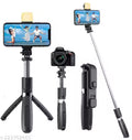 New Arrival High Quality 3in1 Selfie Stick multi-function Wireless Bluetooth R1 Selfie Stick with Remote Shutter 360 Rotate Extendable Handheld Foldable Mini Tripod Stand for Smartphones Professional Remote Control Selfie Stick Monopod Kit, Tripod
