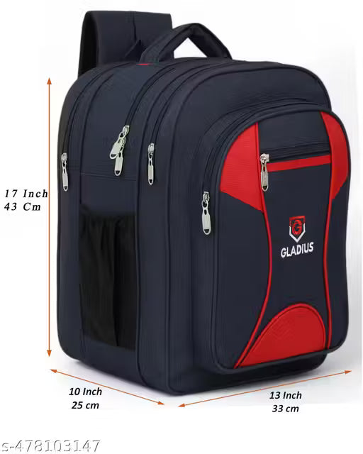 45L Stylish Waterproof Navy Blue school Bag for boys and girls of class 4th-10th