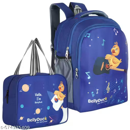 BellyDuck 25-L 40cm Kids School Bag For nursery Lkg ukg class Boys/Girls Lightweight School Bag with Lunch Bag