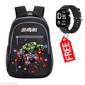 Avenger 25-L 40cm Kids School Bag For nursery Lkg ukg class Boys/Girls Lightweight Waterproof School Bag With Ultra LED Watch