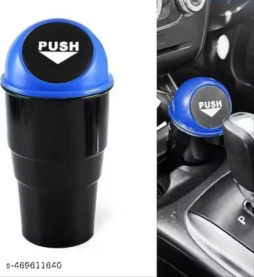 Oblivion Car Dustbin | Dustbin For Car | Car Trash Bin | Car Bin | Car Trash Can | Car Bin Trash | Mini Car Trash Bin | Portable Trash Can For Car, Home, Office ( Blue)