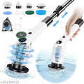 Electric Spin Scrubber, Full Body Waterproof Cordless Cleaning Brush with 7 Replaceable Brush Heads Power Scrubber Shower Adjustable & Detachable Handle for Bathroom, Tub, Tile, Floor, Car