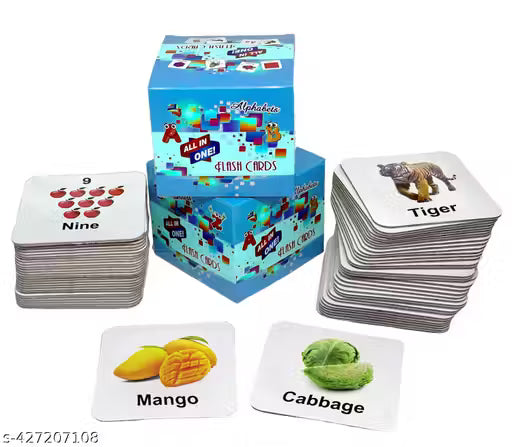 Premium All in One Flash Cards Book for Kids Toys for 1-6 Years Old Boy and Girls (Laminated Non-Tearable flashcards - Water Proof) | Early Learning Montessori Toy Book for 1 2 3 4 5 6 Year Old