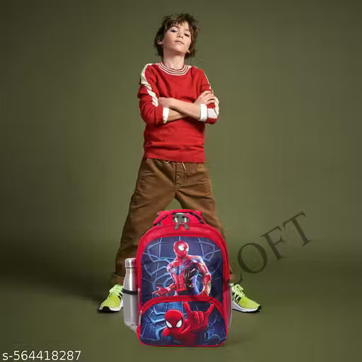Unisex Kid's 22L Cartoon School Bag | Backpack for Kids | Casual Backpack School Bag For Age Group (3-9Years)
