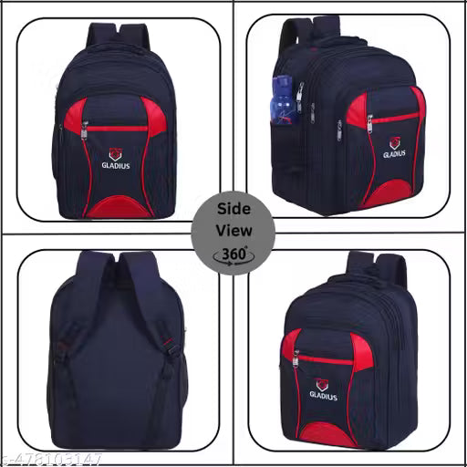 45L Stylish Waterproof Navy Blue school Bag for boys and girls of class 4th-10th