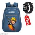 Printed 25-L 40cm Kids School Bag For nursery Lkg ukg class Boys/Girls Lightweight Waterproof School Bag with ulrtra LED Watch