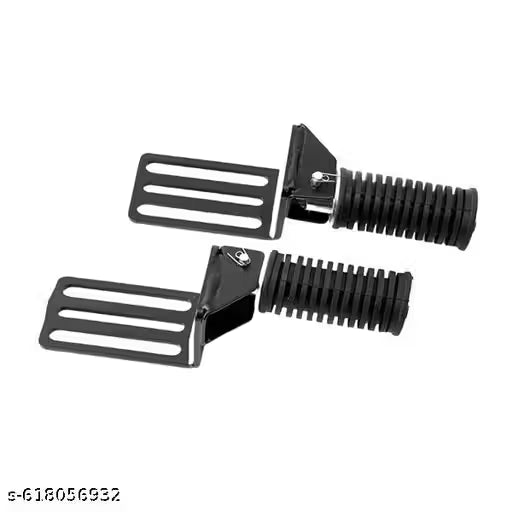 Scooter Footrest - Both Side Mount Foot Pegs for Electric & Petrol Scooters Foot Rest (Black)