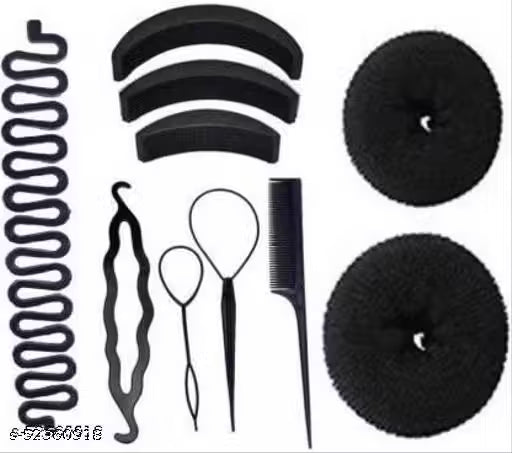 Women Hair Bun Kit 10