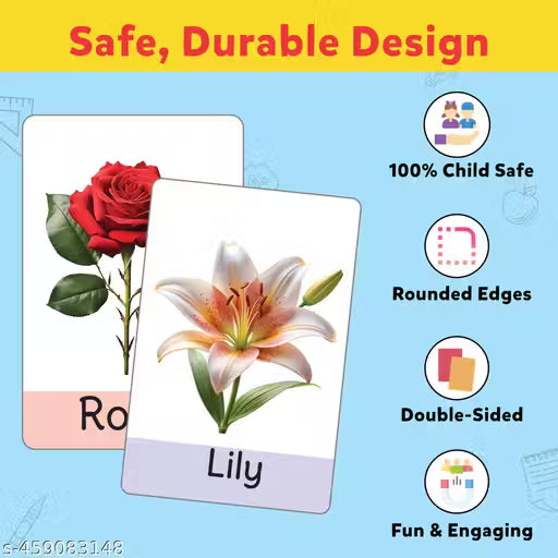 Little Berry All in One Flash Cards Book for Kids Toys | 72 Double-sided Flashcards for Kids 1 to 6 Years | Learning Toy for Kids, Boys & Girls | Educational Toy with 120+ Pictures for Children