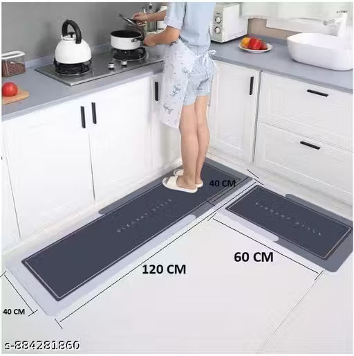 Kitchen Mats, Waterproof Memory Foam Kitchen Rugs, Standing Desk Mat Floor Mats, Comfort Runner Rug Carpets for Kitchen Floor, Sink (bigg)