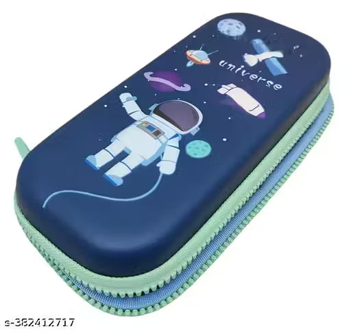 YTS 3D Cover Astronaut Pencil Pouch - Space Pouch for Boys, Hard Shell Pencil case, Pencil Pouch Boys for School Stationery Items, Pencil Pouch for Boys
