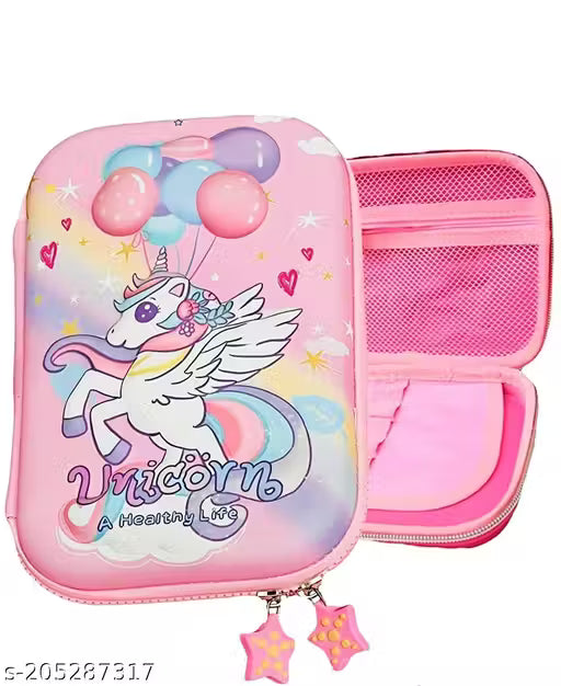 3D Cover EVA Pencil Case Large Capacity Pencil Pouch Bag Compass School Pouch Organizer for Students Kids Premium Stylish Pen Holder Pouch, Stationery Box