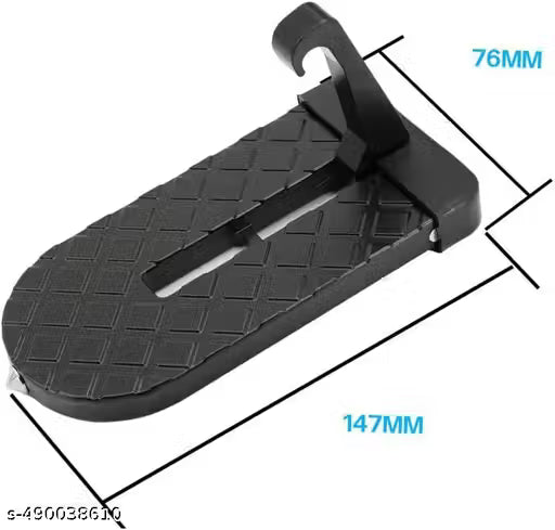 Car Door Step for Easy Roof Access -Multi-Foldable Aluminum Alloy Car Step Hook for Most Cars, SUVs, Trucks - with Glass Breaker